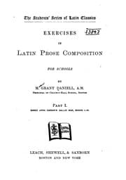 Tapa de Exercises in Latin Prose Composition: For Schools
