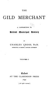 Tapa de The Gild Merchant: A Contribution to British Municipal History