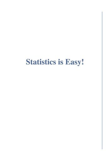 Tapa de Statistics is easy!
