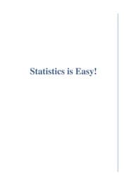 Tapa de Statistics is easy!