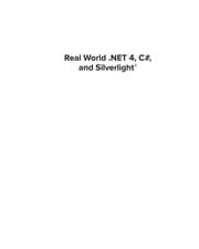 Tapa de Real world .Net, C#, and Silverlight