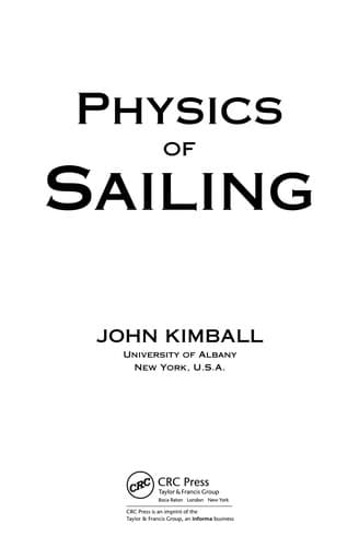 Tapa de Physics of Sailing
