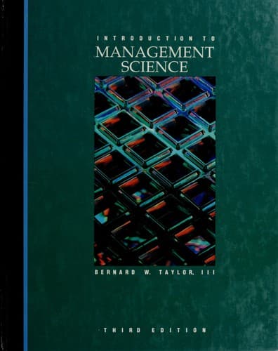 Tapa de Introduction to management science