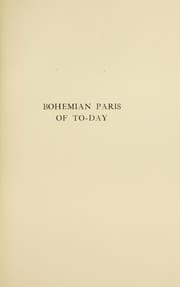 Tapa de Bohemian Paris of to-day