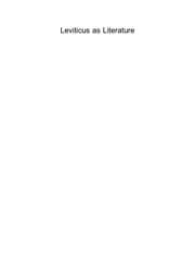Tapa de Leviticus as literature