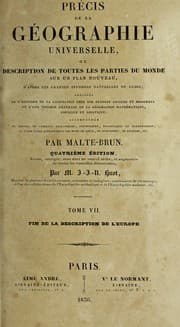 Tapa de Pre cis de la ge ographie universelle