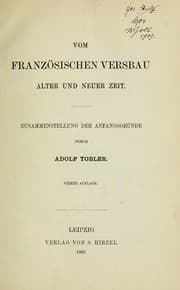 Tapa de Vom französischen Versbau alter und neuer Zeit