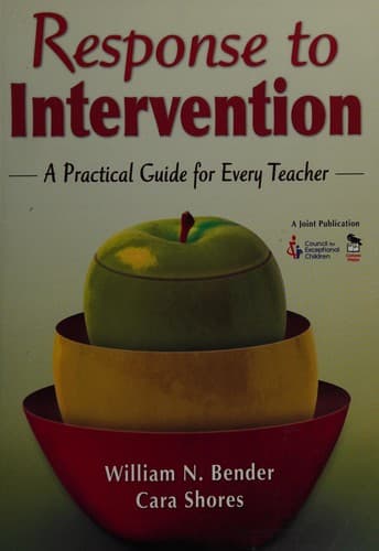 Tapa de Response to intervention