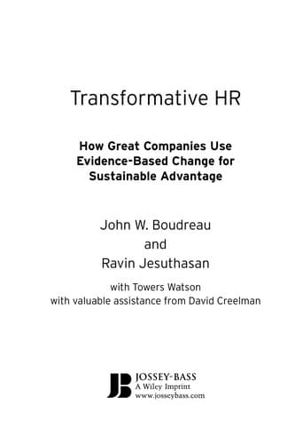 Tapa de Transformative HR