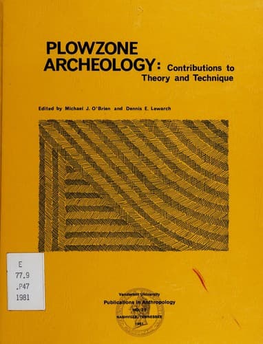 Tapa de Plowzone archeology