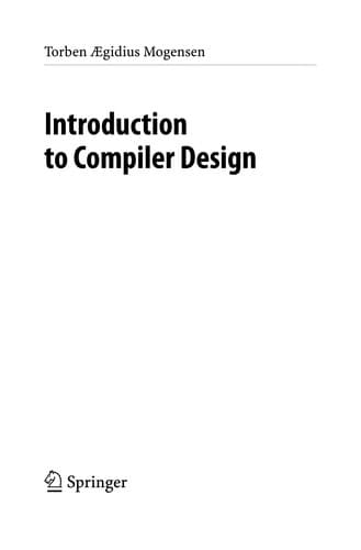 Tapa de Introduction to compiler design