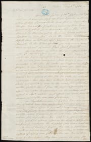 Tapa de Letter to Messrs. John de Neufville and son in Amsterdam about American finances, John Adams, and pleasant Frenchmen in New England