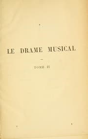 Tapa de Le drame musical