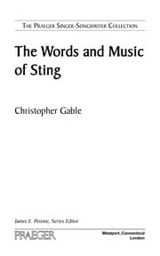 Tapa de The words and music of Sting