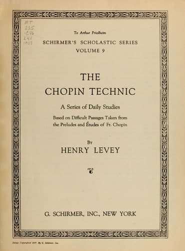 Tapa de The Chopin technic
