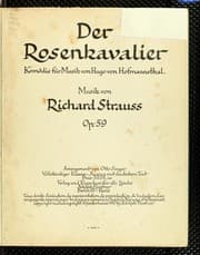 Tapa de Der Rosenkavalier