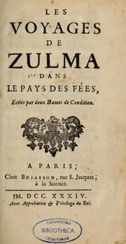 Tapa de Les voyages de Zulma dans le Pays des fées