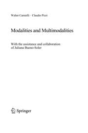 Tapa de Modalities and multimodalities