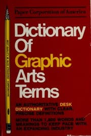 Tapa de Dictionary of graphic arts terms