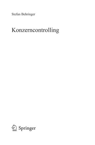 Tapa de Konzerncontrolling
