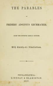 Tapa de The parables of Frederic Adolphus Krummacher