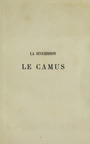 Tapa de La succession le Camus