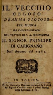 Tapa de Il vecchio geloso