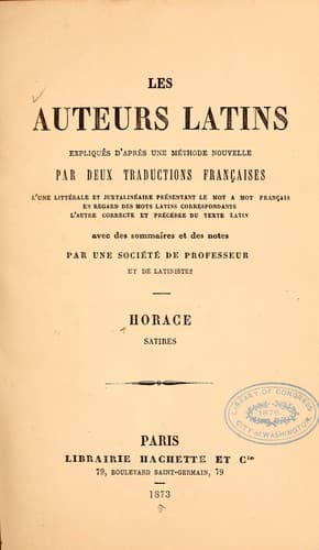 Tapa de Horace
