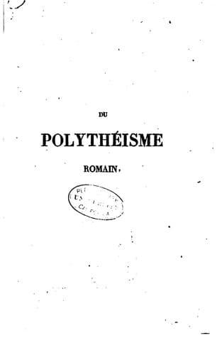 Tapa de Du polythéisme romain