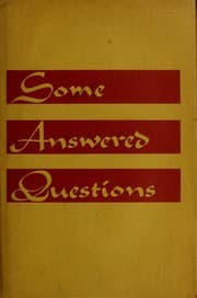 Tapa de Some answered questions, collected and translated from the Persian of Ê»Abdu'l-BahaÌ,