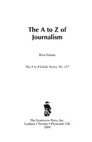 Tapa de The A to Z of journalism