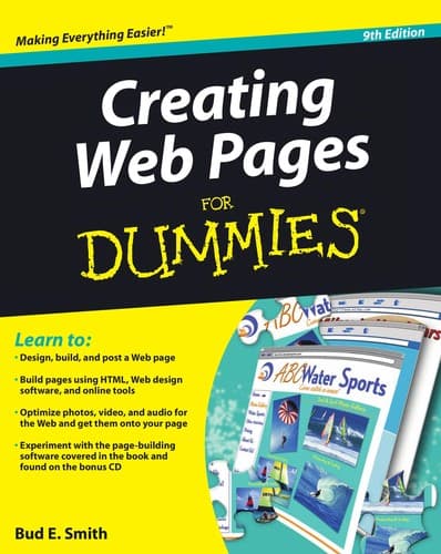 Tapa de Creating Web pages for dummies