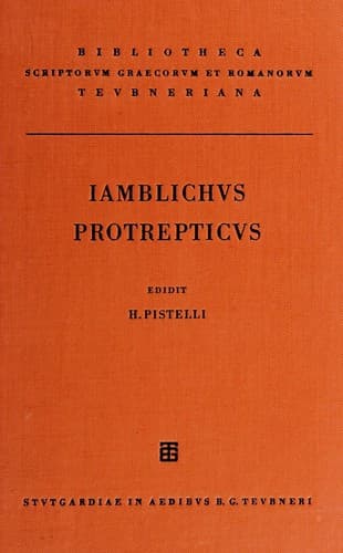 Tapa de Iamblichi Protrepticus