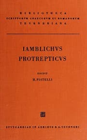 Tapa de Iamblichi Protrepticus