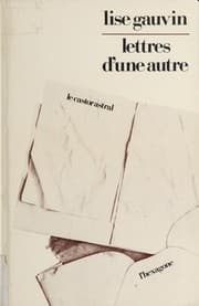 Tapa de Lettres d'une autre