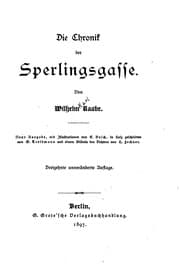 Tapa de Die Chronik der Sperlingsgasse