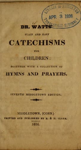 Tapa de Plain and easy catechisms for children