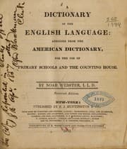 Tapa de A dictionary of the English language