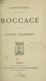 Tapa de Boccace