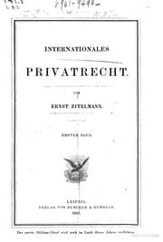 Tapa de Internationales Privatrecht