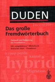 Tapa de Duden, das grosse Fremdwörterbuch