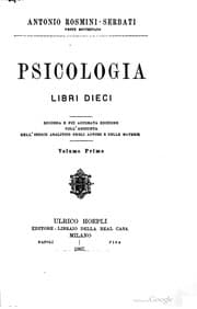 Tapa de Psicologia libri dieci