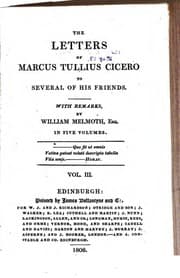 Tapa de The letters of Marcus Tullius Cicero to several of his friends