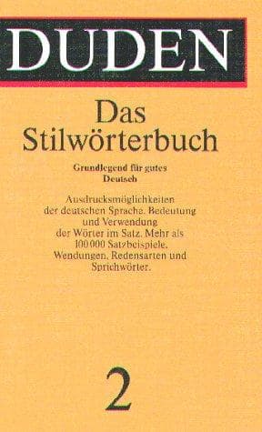 Tapa de Duden Stilwörterbuch der deutschen Sprache