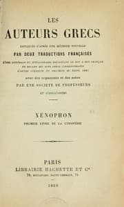 Tapa de Premier livre de la Cyropédie