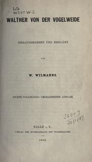 Tapa de Walther von der Vogelweide