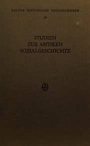 Tapa de Studien zur antiken Sozialgeschichte