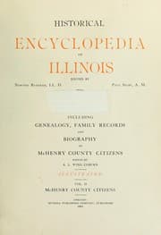 Tapa de Historical encyclopedia of Illinois