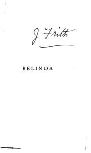 Tapa de Belinda
