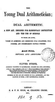 Tapa de The young dual arithmetician; or, Dual arithmetic: A New Art, Designed for Elementary ..
